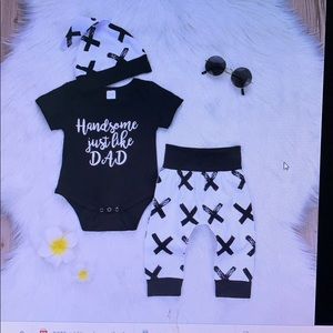 3pcs Newborn Toddler infants Baby Boy Clothes